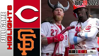 Cincinnati Reds vs San Francisco Giants FULL GAME HIGHLIGHTS | MLB To Day July 19, 2023 | MLB 2023