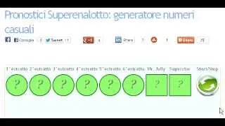 Superenalotto Generatore Numeri