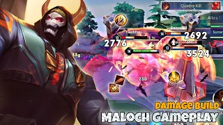Maloch Slayer Lane Pro Gameplay | Full Damage Build | Arena of Valor Liên Quân mobile CoT