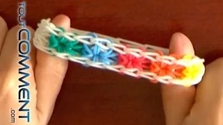 Bracelet Explosion d'étoiles Rainbow Loom (En français)