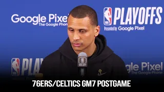 Joe Mazzulla Reacts To Celtics Game 7 vs 76ers | May 14, 2023