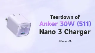 Teardown of Anker 30W USB-C GaN 511 Charger (Nano 3)