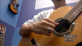 Flamenco arpeggio technique - Less than a minute lesson