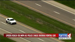 Oklahoma City High Speed Police Chase Reaching 150 MPH