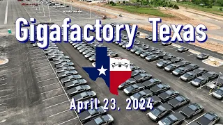 "Cybertrucks Thinning Out"  Tesla Gigafactory Texas  4/23/2024  9:35AM