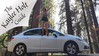 The Kaylee Holt Guide To Road Tripping | Honda Civic Car Camper Conversion Tour | Car Camping 2022