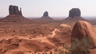 Monument Valley with music from once upon a time in the west