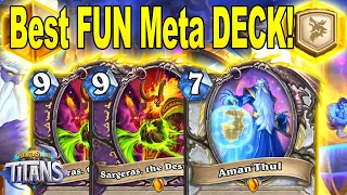 My Control Priest Deck Steals Opponent's Titans Minions And WINS At Titans Hearthstone