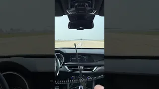 Driving Right Under a Plane