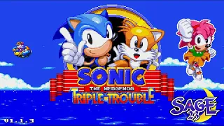 Sonic Triple Trouble 16-Bit (SAGE '23 Exclusive Update) ✪ Full Game Playthrough (1080p/60fps)