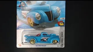 '40 Ford Pickup #181 2022 Hot Wheels HW Drag Strip Mattel Diecast Drag Truck Unboxing And Review