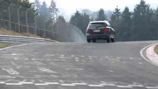 2015 Mercedes ML class testing on the limit on the Nürburgring Nordschleife