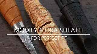 How to EASY modify MORA plastic sheath for perfect fit 0$