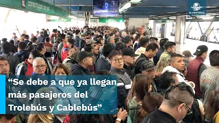 La lucha para poder ingresar a la Línea 8 del Metro