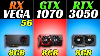 RX Vega 56 vs GTX 1070 vs RTX 3050 - 1080p and 1440p Gaming Benchmarks