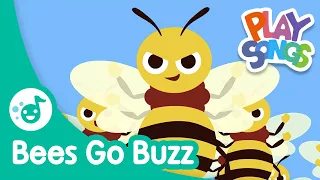 Bees Go Buzz | Nursery Rhymes Songs for Babies | Happy Songs for Kids | Playsongs
