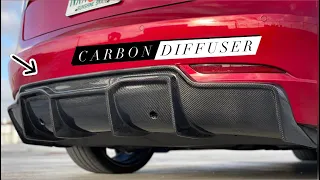 CARBON FIBER DIFFUSER FOR TESLA MODEL 3 (2017-2021) | Carbon Diffuser Installation Guide for Model 3