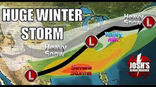 Huge Winter Storm with Severe Weather