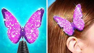 🦋CUTE HOMEMADE JEWELRY IDEAS😍 ADORABLE EPOXY RESIN || Awesome Crafts To Look Cool By 123 GO!