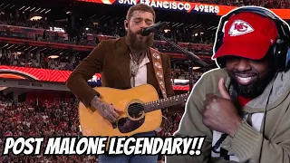 Post Malone Sings America the Beautiful at Super Bowl LVIII(REACTION)