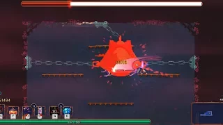 One shot The Watcher + tentacle fight 69716+889 damage Dead Cells