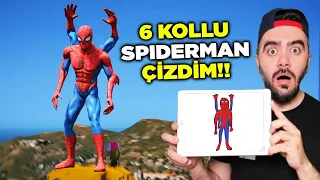 6 KOLLU SPIDERMAN ÇIZDIM GERÇEK OLDU - GTA 5 MODS