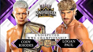 WWE 2K24 | Cody Rhodes Vs Logan Paul - Undisputed WWE CHAMPIONSHIP