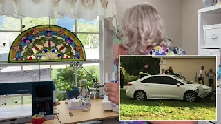 North Port YouTuber catches car nearly crashing into home