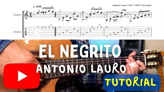 How to Play "El Negrito" | Antonio Lauro | (score + TABs)