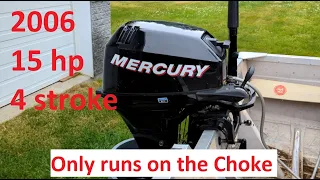 2006 Mercury 15 HP Carburetor Clean Up