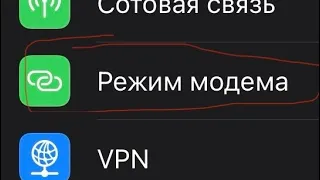 Режим модема на iPhone 15 pro max