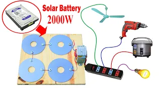 I Turn A Broken Computer's Hard Drive Into A Free Solar Battery