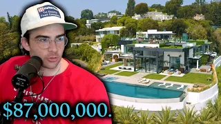 HasanAbi reacts to INSIDE AN $87MILLION BEL AIR MANSION