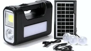 KIT ILUMINAÇÃO SOLAR PORTÁTIL PARA CASA CELULAR E CAMPING MUITO BARATO LINK PARA COMPRA NA DESCRIÇÃO