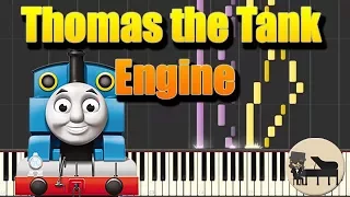 Thomas the Tank Engine Main Theme [Piano Tutorial] (Synthesia) HD Cover