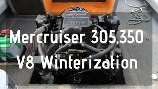 Mercruiser 305,350 5.0,5.7 V8 Winterization in 5 Minutes.