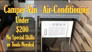 Air Conditioning a Camper Van can be cheap and easy.