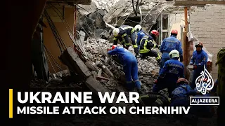 Russian missile strike on Ukraine: Several killed & injured after Chernihiv strike