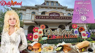 Dollywood's Flower & Food NEW 2024 Tasting Pass Menu And Review - Pigeon Forge TN