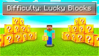 I Beat Minecraft With Only Lucky Blocks...