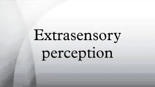 Extrasensory perception