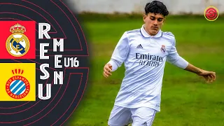 RESUMEN: Real Madrid vs RCD Espanyol Cadete U16 2022