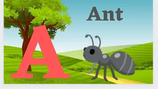 ABC phonic sounds for preschool kids and toddlers.A for Ant 🐜 B for Boy 🧍C for Car 🚗 D for Dam