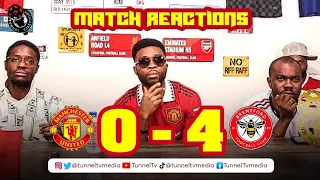 Brentford 4-0 Manchester United | Fan Reactions  | Da Silva Jensen Mee Mbuemo