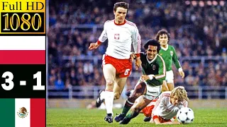 Poland 3-1 Mexico  world cup 1978 | Full highlight | 1080p HD | Grzegorz Lato - Boniek