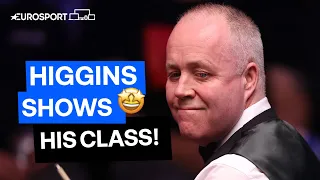 John Higgins two frames from victory after century against Noppon Saengkham | Eurosport Snooker