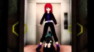 [MMD] Gangnam style (Elevator scene)