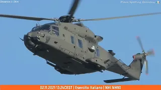 Military Helicopters Esercito Italiano - NH90 (02.11.2021) #NikonP1000