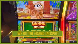 GRAND JACKPOT HIT!!! ON MO' MUMMY SLOT MACHINE!!!!