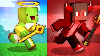 JJ Became DEVIL Speedrunner vs Mikey Became GOD Hunter in Minecraft Maizen!